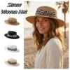 Korean Style Sunscreen Bucket Hat with Leopard Print Belt Women's Sun Hat Straw Woven Hat  Hiking