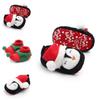 Christmas Gift Kids Baby Girl Boy Toddler Warm Slippers 3d Reindeer Santa Claus Shoes