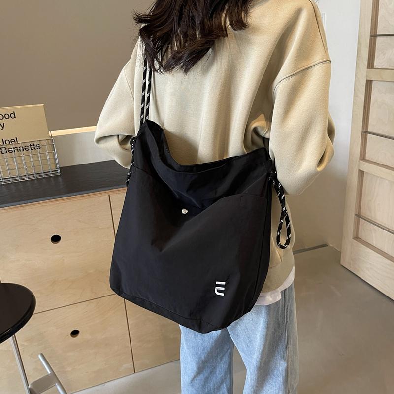 Холщовая сумка Женская сумка через плечо большой вместимости Сумка для покупок — фото 7