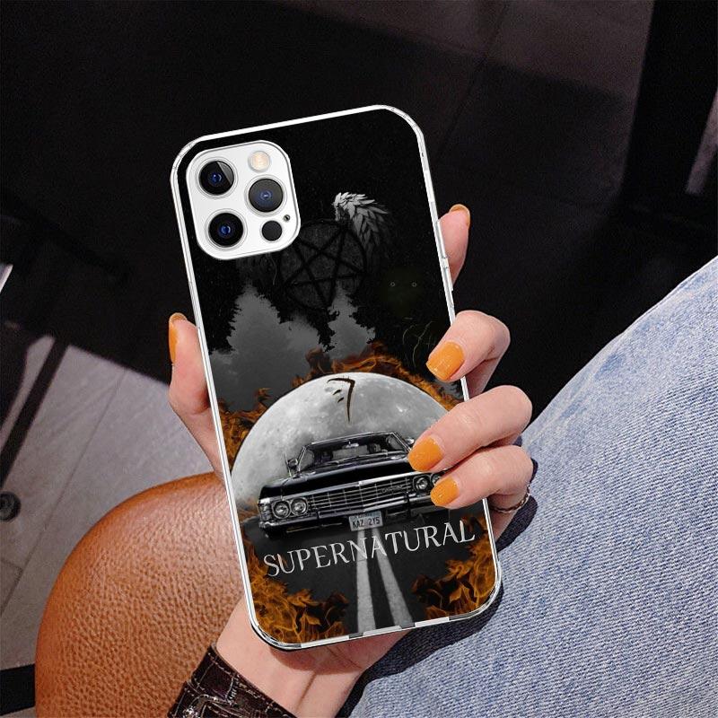 Angel Castiel Supernatural Phone Case For iPhone 17 Air 16 Pro Max 16E 15 + 14 Plus 11 12 13 Mini 7 8 SE Gift Print Cover Fundas