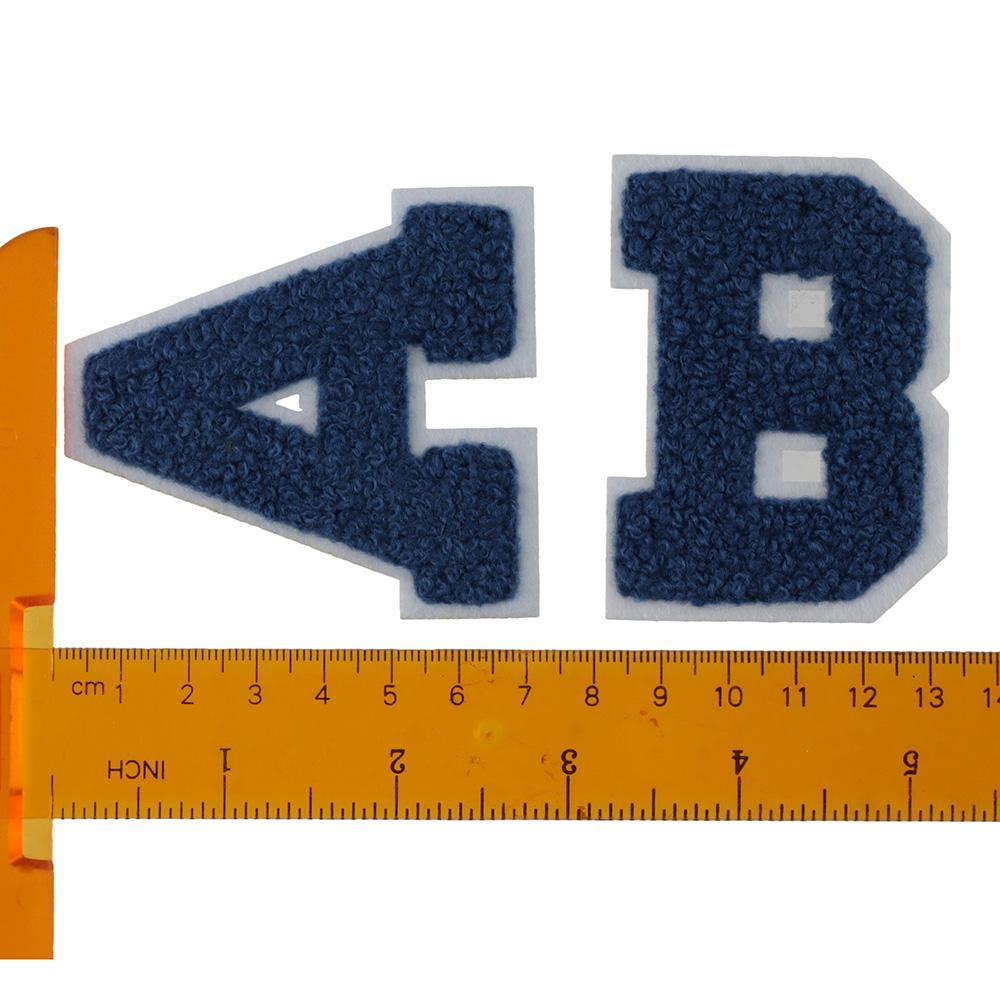 26 Pcs Blue Iron on  A-Z Shoes Embroidered  Hats