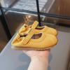 Girls' Mary Jane Sneakers New Arrival | Children's Soft-Sole Casual Shoes with Elastic Heel Strap Cute Girls Shoes