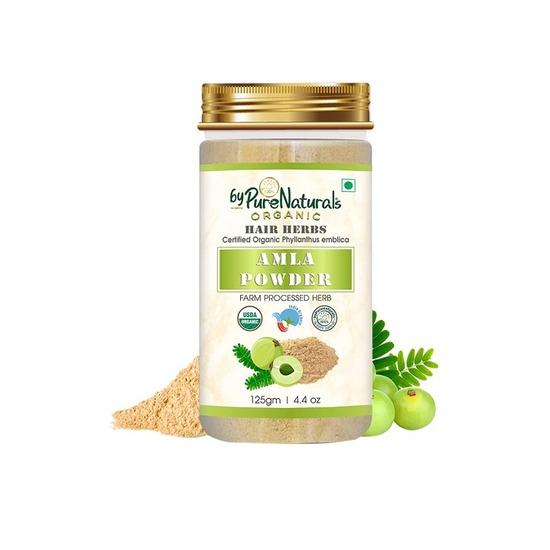 Organic 100% Natural Amla Powder for Hair Growth & Face Care - 125g