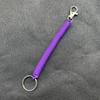 Sofort lieferbar Einziehbarer Anti-Verlust Kunststoff Feder Schlüsselanhänger & Kartenhalter Lanyard