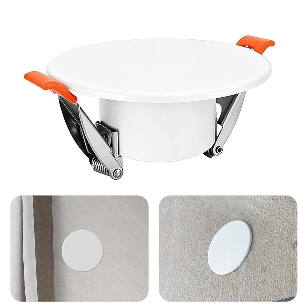 White Hole Plug Plastic Hole Cover Plate New Wall Hole Decoration Flat Aesthetic Finish Adaptable