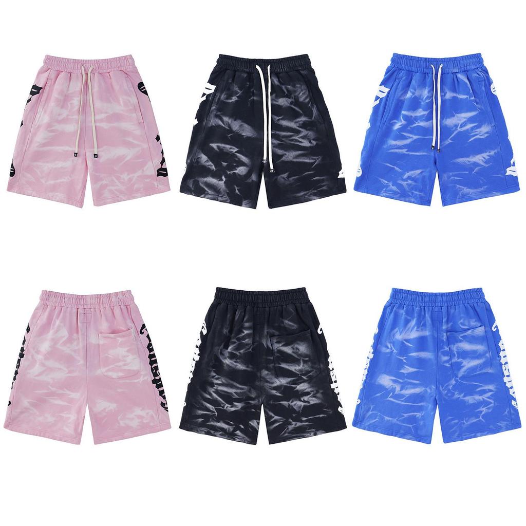 Retro American Tide Hip Hop Washed Terry Shorts