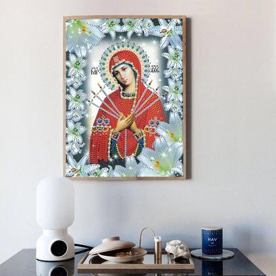 Religijny Holding 5D Malarstwo o Specjalnym Kształcie Haft Robótki Ręczne Kryształ Rhinestone Krzyż Zestaw do Haftu DIY