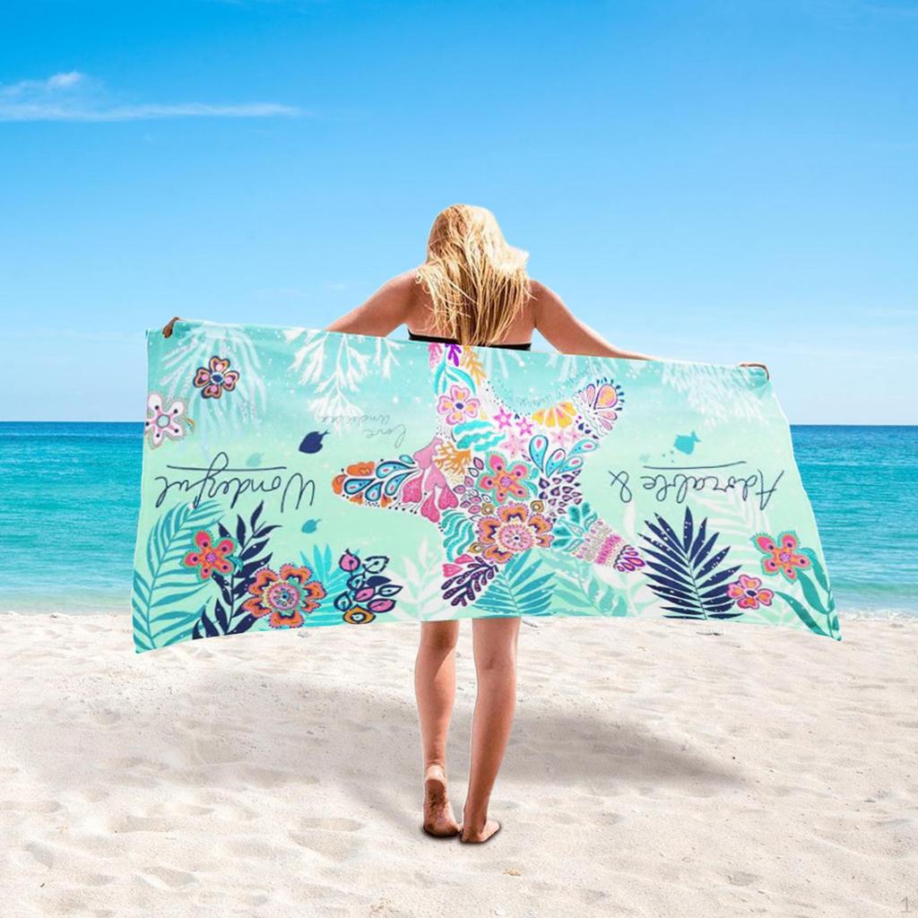 Beach Towel Bath Lightweight Swimming Microfiber Men Women Swim Pool for
