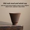 Chinese Retro Master Cup Small Capacity Household Tea Cup Coarse Pottery Tea Cup and Wind Cup Square Tea Cup