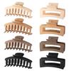 Matte Hair Clips for Women and Girls - Rectangle and Double Row Small Claw Clips for Thin/Medium Fine Hair - Nonslip Jaw Clips