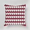 Red Plaid Simple Printed Pillowcase Office Sofa Cushion Cover Luxury Home Decoration Cushion Cover