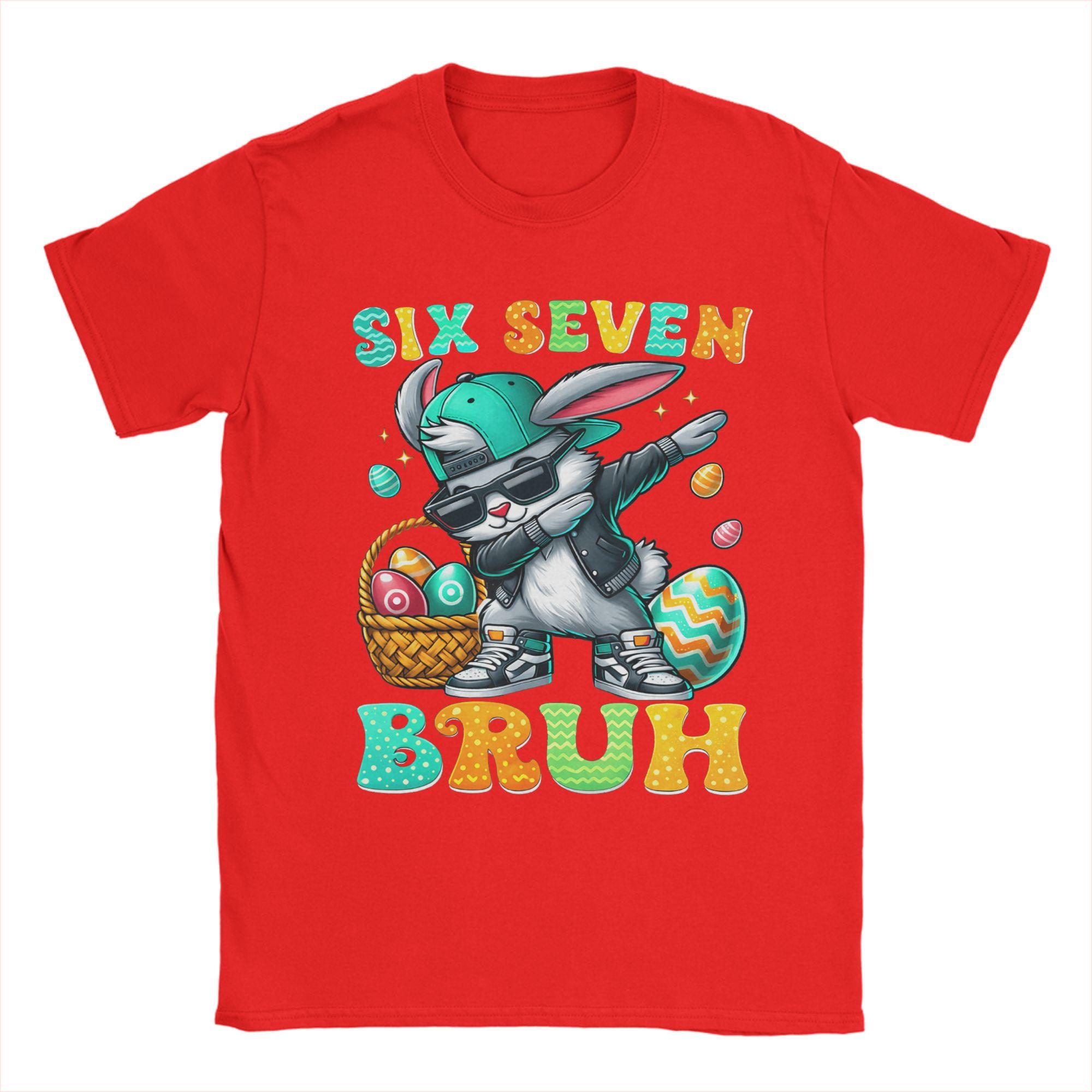 Dabbing Bunny Rabbit Meme Easter Day TShirts for Unisex Vintage Cotton Tees Round Collar Short Sleeve T Shirts XL Clothes S