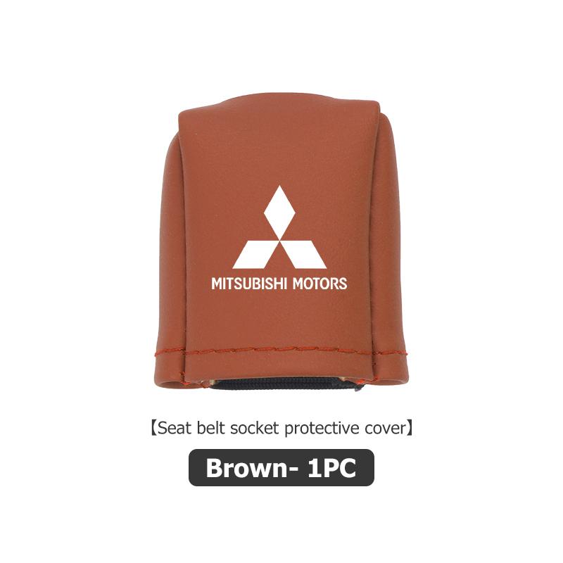 Car Seat Belt Buckle Protective Cover Safety Belt Plug Clip Case For Mitsubishi Outlander Pajero Sport Lancer EX ASX L200