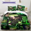 Billie Eilish Pattern Bedding,Quilt Set Quilt Cover Pillowcase Home Birthday Gift (1 * Duvet Cover + 2 * Pillowcase, Without Core)