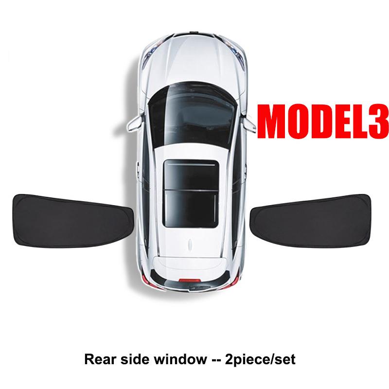 Car Side Window Sunshade for Tesla Model 3 Model Y Full Privacy Sun Shades Front Rear Windshield Window Glass Screen Accessories