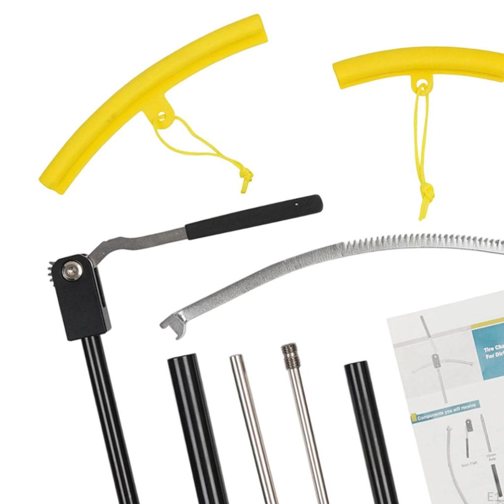 Dirts Bike Tire Changing Tool for 16" to 21" Wheels Manual Metal High Strength 10/12/15/17/20/25mm