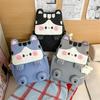 Cartoon Cat Pattern Color Contrast Large Capacity Multi-Function Backpack