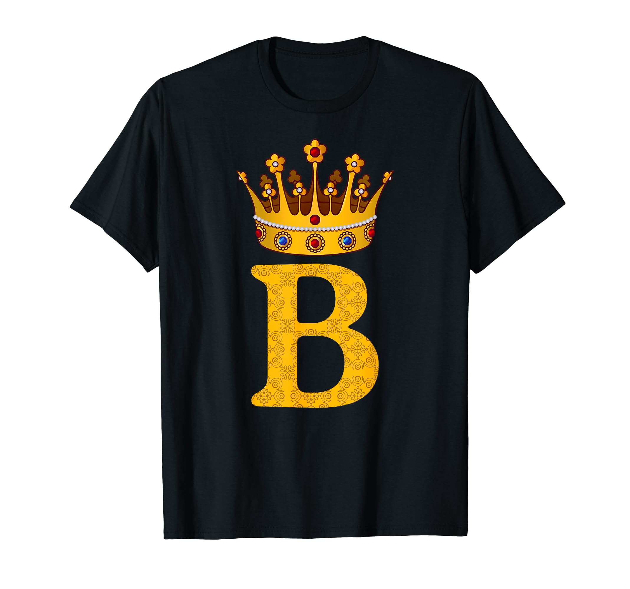 

Queen B Bee Alphabet B Crown Alphabet Monogram Bride Bee Lover T-Shirt