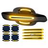 High Visibility Reflective Car Handle Protectors with Grip Texture Multipurpose Auto Door Handle 8pcs for Night Safety