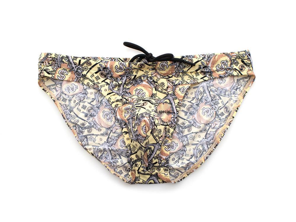 BRAVE PERSON Fearless Captain Men's Triangle Bikini Swim Briefs