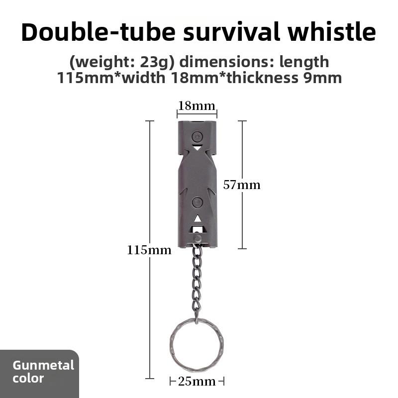 

150 дБ Двухтрубный Высокочастотный Высокодецибельный Свисток для Выживания Уличный Аварийный Свисток Спасательные Аксессуары Выживание Инструмент для Кемпинга и Пешего Туризма Путешествия