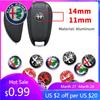 For Alfa Romeo 11mm 14mm Car Key Metal Emblem Sticker Accessories For Alfa Romeo Giulia Stelvio Giulietta 156 159 147 Mito Tonal
