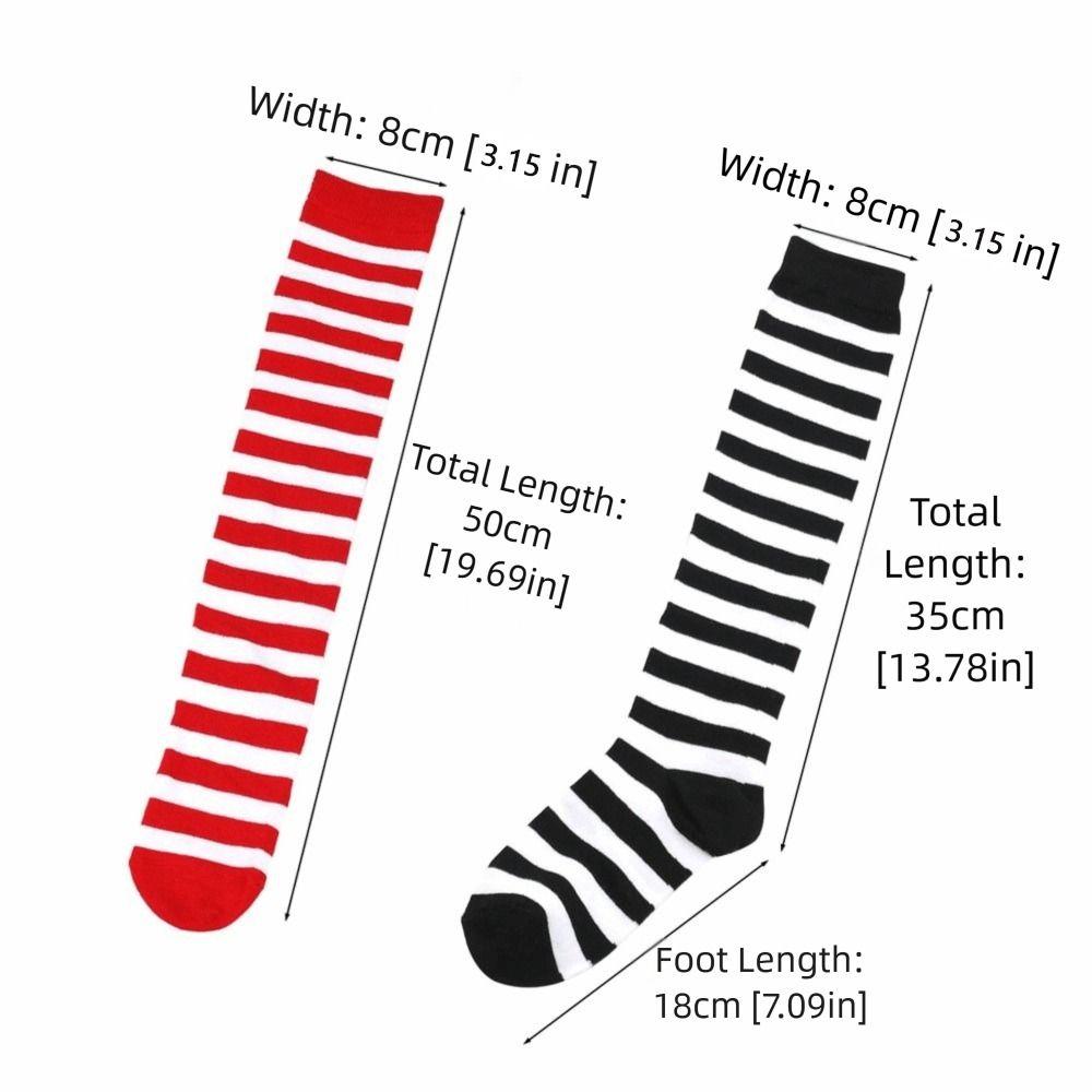 Japanischer Stil 9 Farben Gestreifte Socke Knielang Schwarz Weiß Pink Mittellange Socke Warme Sportsocke Kostümpartys