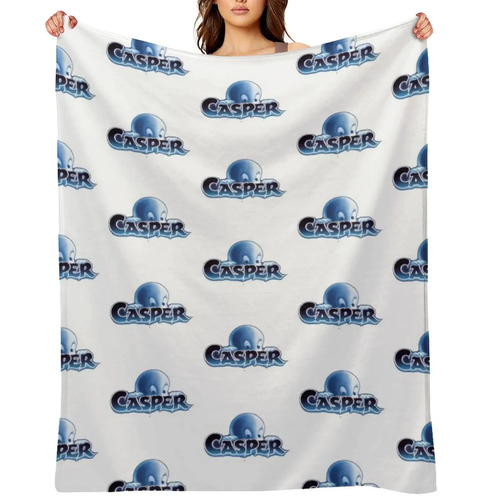 Плед для дивана «Каспер Дружелюбный Призрак» Аниме Постельное белье Декоративные пледы для кровати Рождественское украшение 40x50in