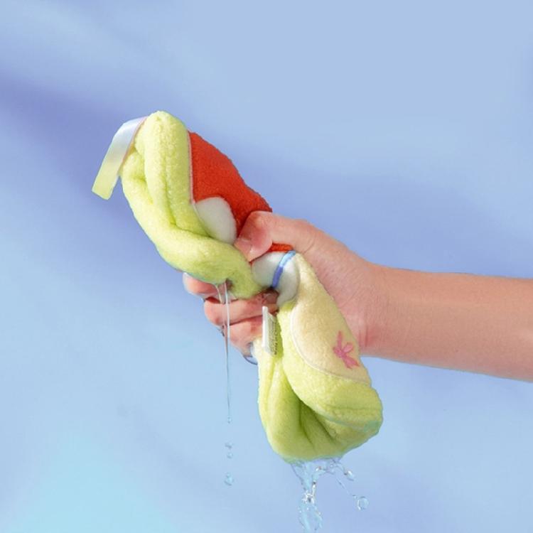 Coral Fleece Kitchen Hand Towel Soft Absorbent Mushroom Designs Cleaning Cloth Quick Drying Handkerchief for Home Cook