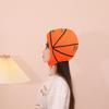 Basketbalová pokrývka hlavy Nastavitelná Měkká Teplá Oranžová Pokrývka hlavy Crossdressing Simulace Basketbalový klub Selfie rekvizita Plyšová čepice Narozeninový dárek