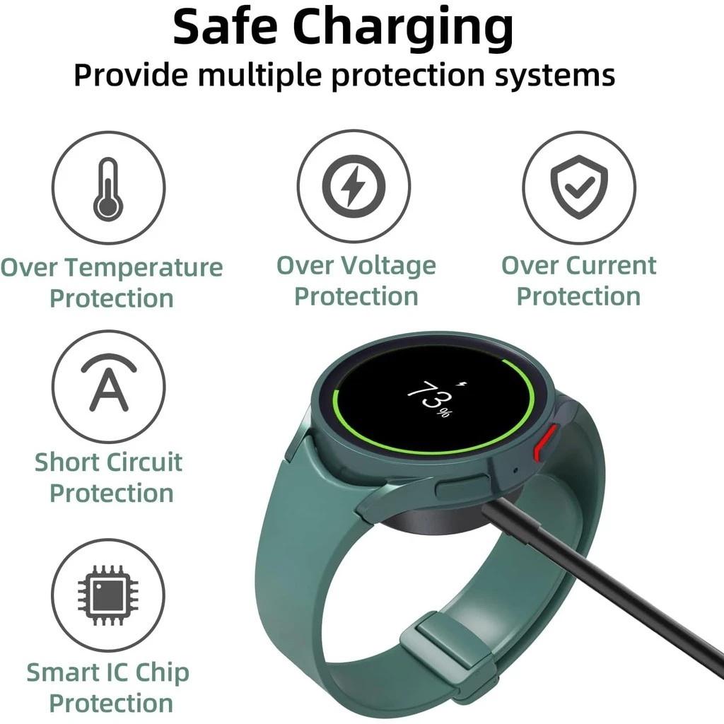 Magnetic Charger for Samsung Galaxy Watch 7 Ultra FE 6 5 Pro Fast Charging USB C For Samsung Watch 4 3 2 1 Universal Charging