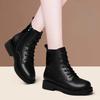 Fashionable versatile women's boots winter new Elegant simple comfortable thick square toe thick heel women short boots