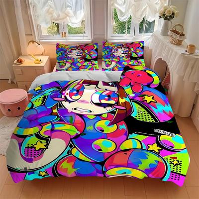 3Pcs Psychedelic Pop Art Bedding Sets For All Sizes New 3D Printed Bed Cover Comforter Duvet Cover Pillowcase Bedroom Decoration