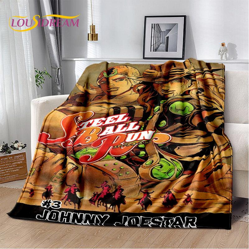 jojo's Bizarre Adventure Anime Soft Plush Blanket,Flannel Blanket Throw Blanket for Living Room Bedroom Bed Sofa Picnic Cover 3D