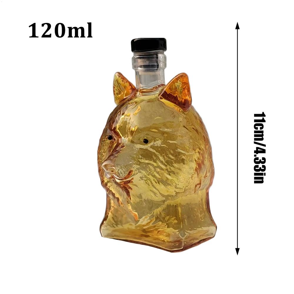 Skleněná karafa na whisky Kreativní láhev Zvířecí téma Sklenice na whisky sklenice na víno karafa Barový nezbytný doplněk
