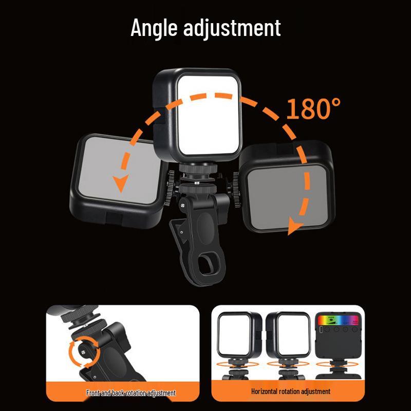 Mini RGB LED Pocket Light for Mobile Photography and Live Streaming