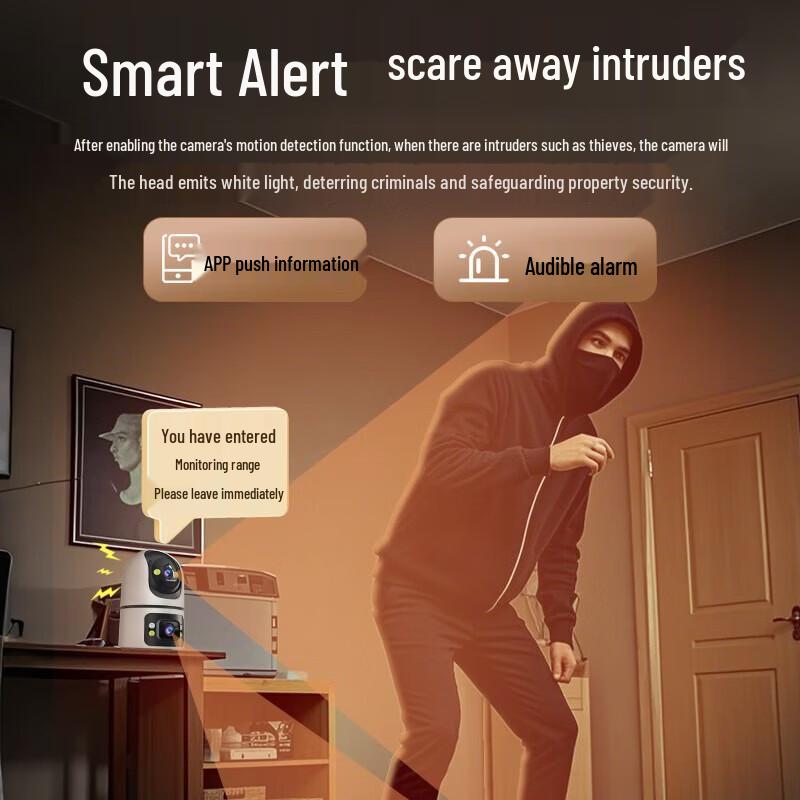 Newmine Wireless AI 360° Home Security Camera CN plug (adapter included)