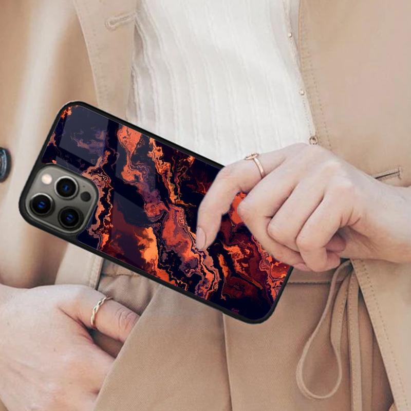 polished tortoise shell Marble Magnetic Phone Case For APPLE iPhone 17 Air 16 14 13 12 Pro Max 15 Plus Wireless MagSafe Cover