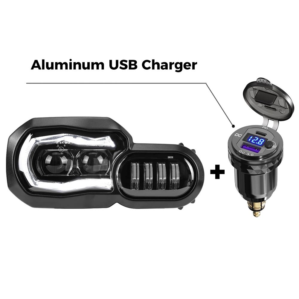 E9 Motorcycle LED Headlights for BMW F650GS F700GS F800GS F800R ADV GS F800 R Lights Complete LED Headlights Assembly 2008-2018