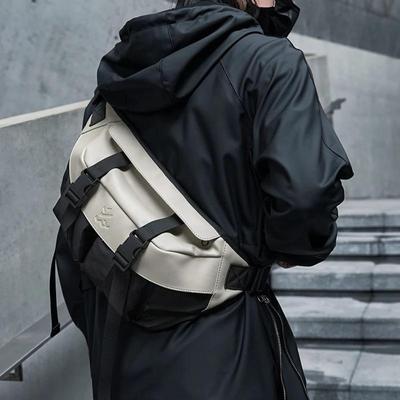 Geantă de înaltă calitate pentru bărbați, încrucișată, pentru iPad, cu fermoar, pentru piept, de designer de modă, geantă de umăr pentru sport zilnic