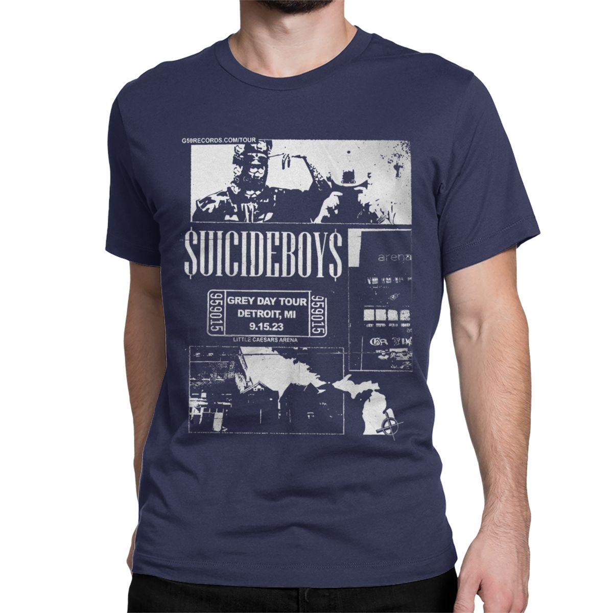 

Вінтажна футболка Tour Suicideboys для чоловіків і жінок, бавовняна високої якості, смішні футболки, футболка з круглим вирізом, одяг з коротким рукавом, ідея для подарунка 4XL