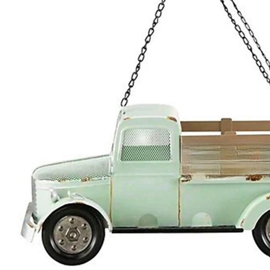 Vintage Truck Bird Feeder, Outdoor Retro Pickup Bird Feeder, Rustic Hanging Bird Feeder, Wild Bird Feeder for Farmhouse Patio Garden Backyard Decor