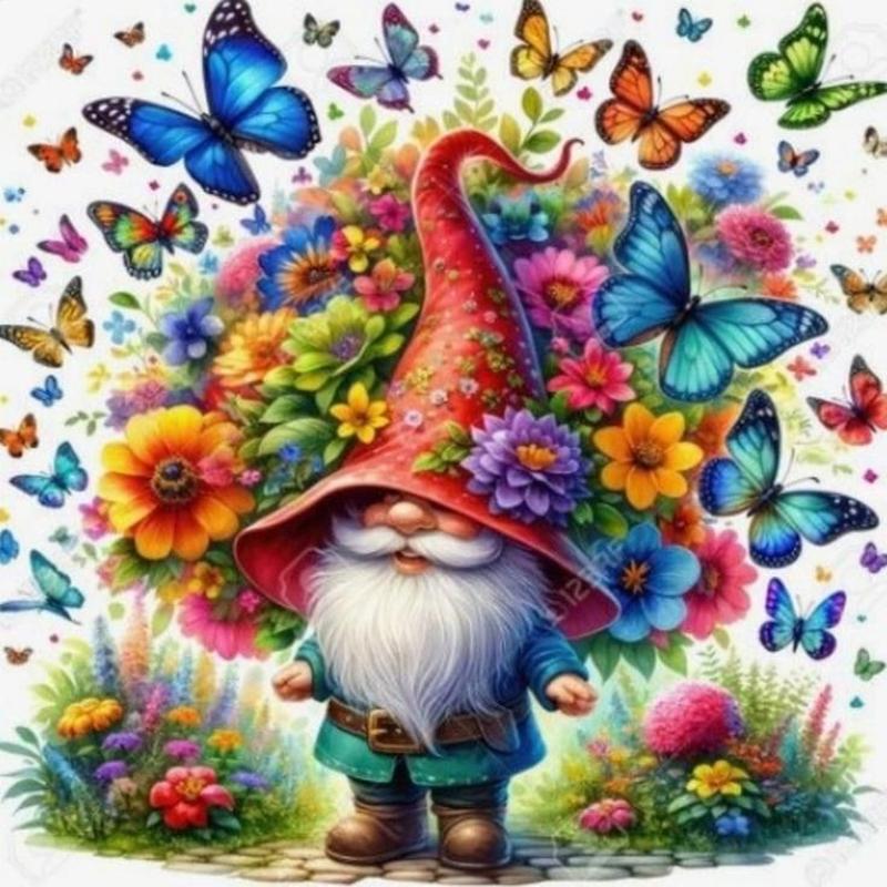 DIY Cartoon Deberg Diamantmalerei Weihnachten kleiner alter Mann Kreuzstich bunte Blumenmosaik Heimdekoration