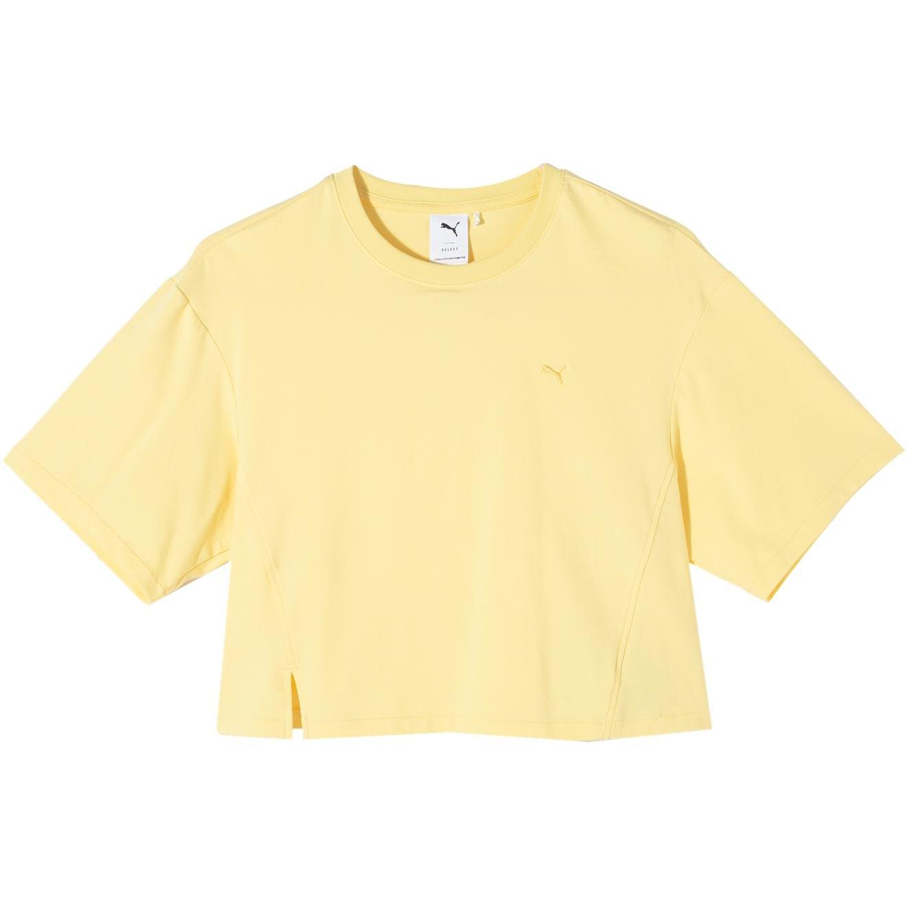 

New PUMA OWN THE SPOTLIGHT T Shirts Women s Yellow 628226-95 L