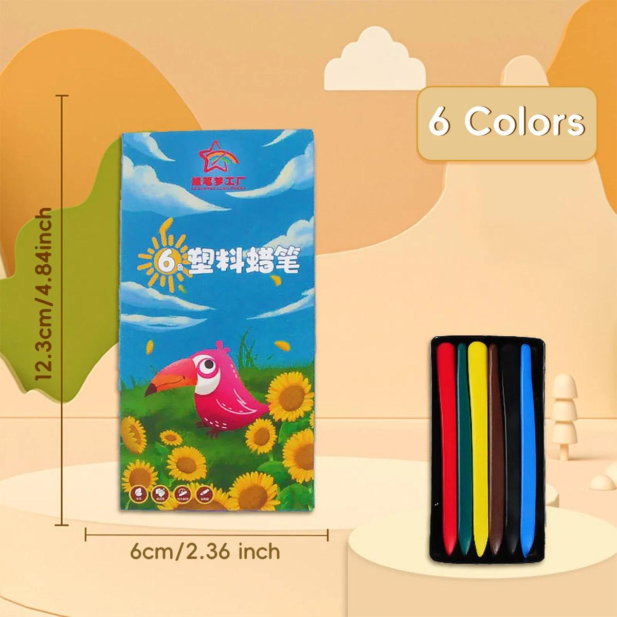 

Washable Crayons 12-36 Color Non-Toxic Erasable Triangular Grip Art Supplies Toddler Safe Oil Pastels for Drawing Coloring Gifts