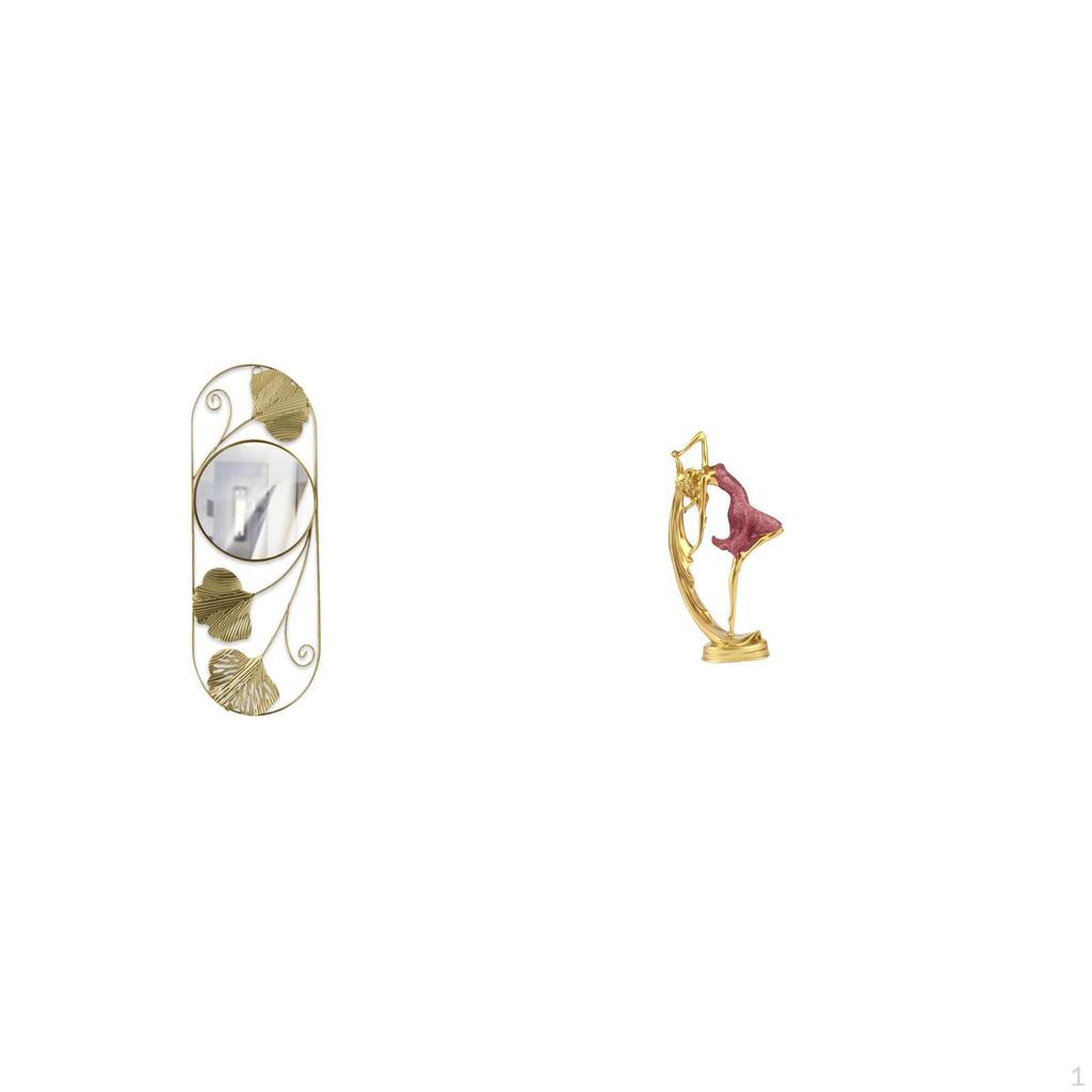 Reflective Graceful Ballerina Mirror Sculpture for Living Room Corridor Cabinet Entryway Hallway