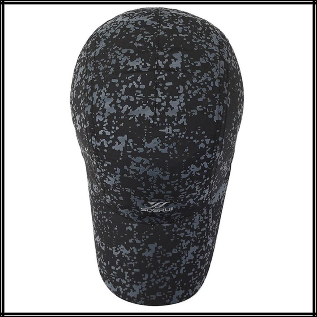 Baseball UV CZA406 [White Fang] Hat, Cap, Cap, Quick-Drying, Breathable, Protection, Outdoor, Leisure, Men's, Women's, (Black)