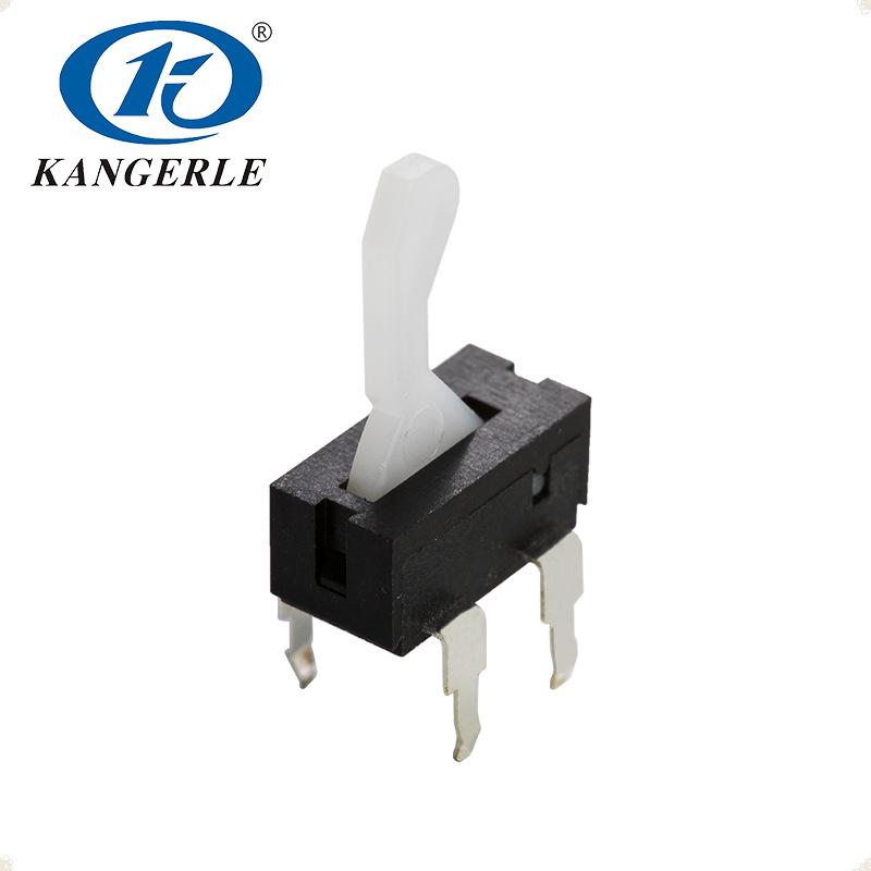 White Long Handle Normally Open 4-Pin Detection Switch - Black Eco-friendly Travel Square Switch