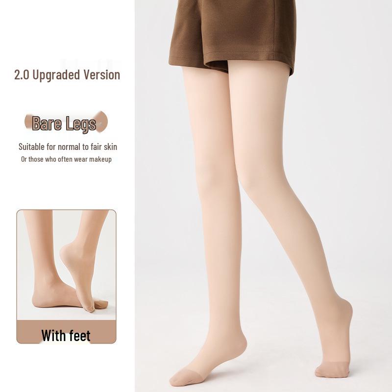 Damen Doppel-Lagen Warme Samt Nude Strumpfhose: 720-Nadel Verdickung für Herbst & Winter