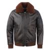 New Air Force Flight Jackets Men Genuine Cow Leather Jacket Detachable Real Fur Collar Cowhide Clothes Men's Winter Coat